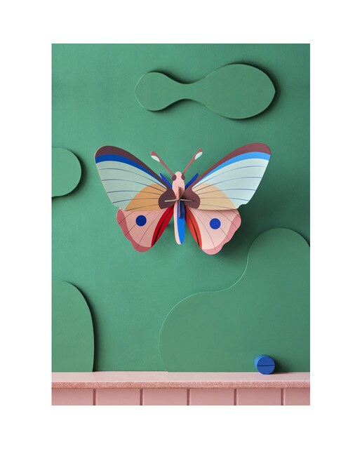 Mural em 3D Studio roof borboleta cattleheart 2