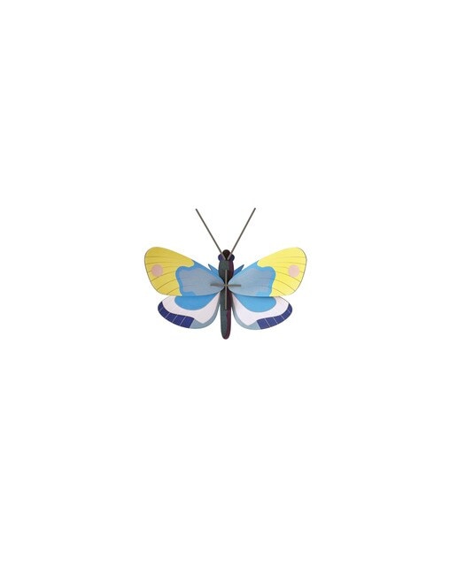 Imagem 0 de Mural em 3D Studio roof borboleta monarca amarela