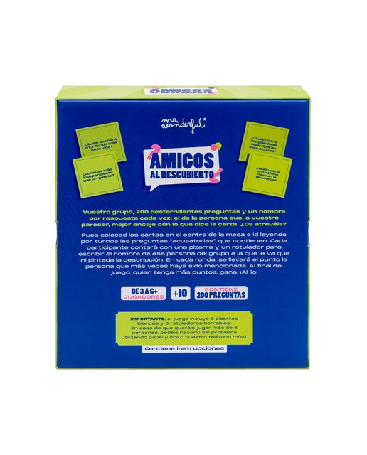 Juego de cartas Mr Wonderful: Amigos al descubierto 2