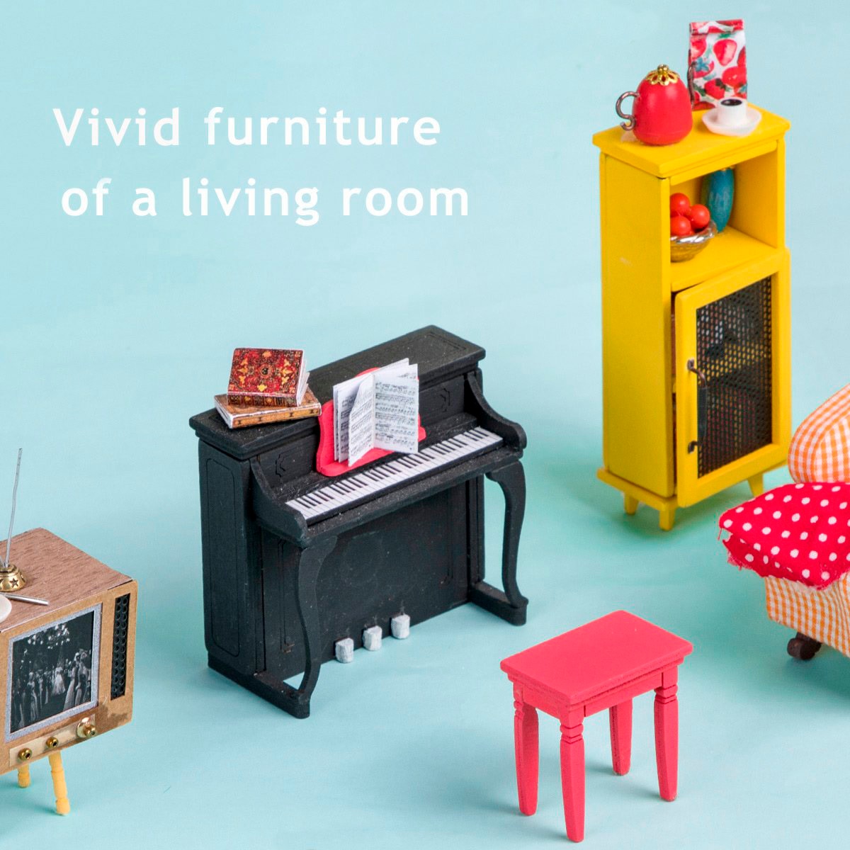Maqueta de casa em miniatura Rolife Joy'S Peninsula Living Room 4