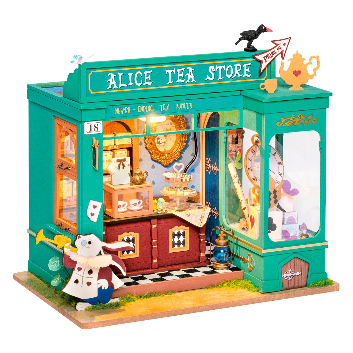 Maqueta de casa em miniatura Rolife Alice'S Tea Store 2