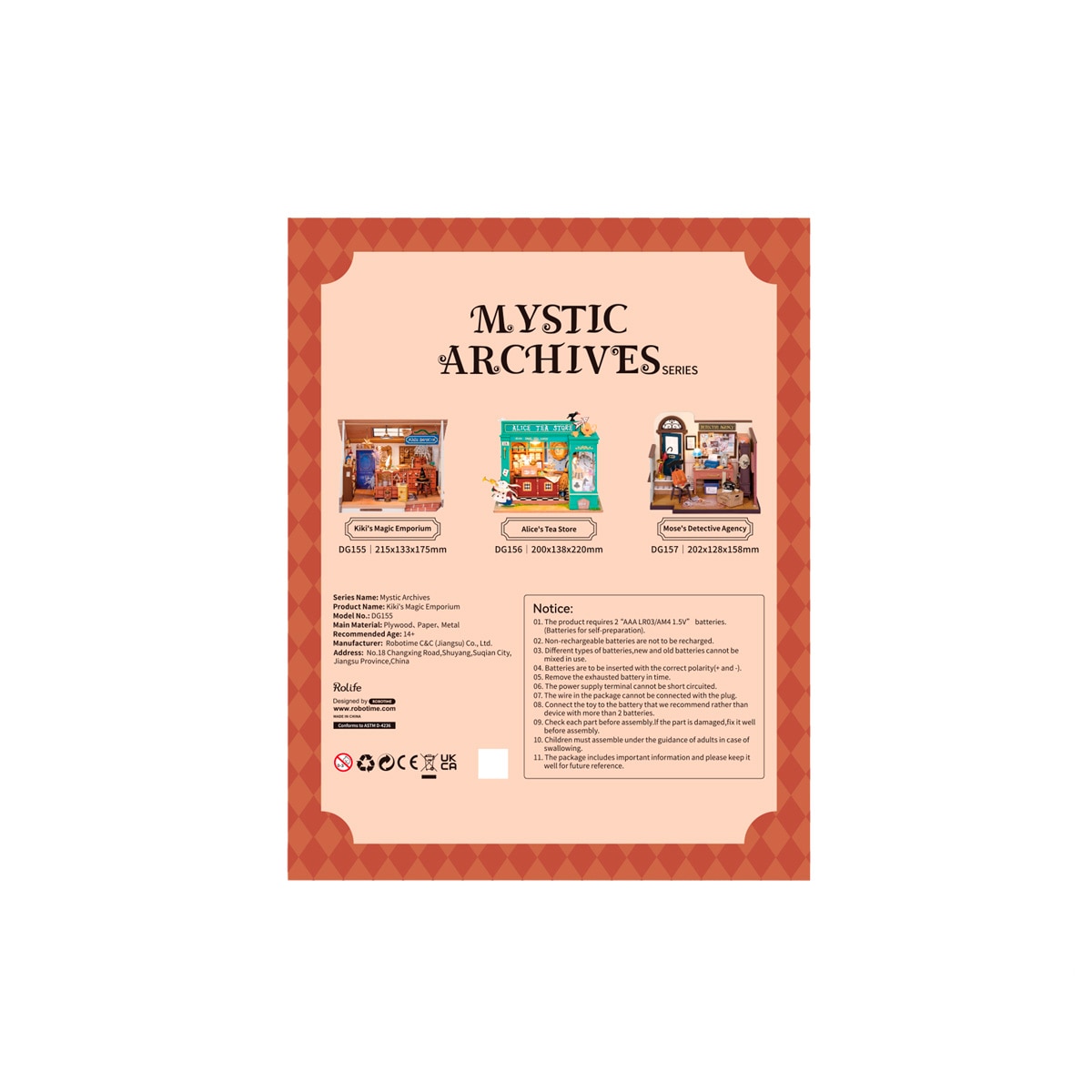 Maqueta de casa em miniatura Rolife Alice'S Tea Store 5