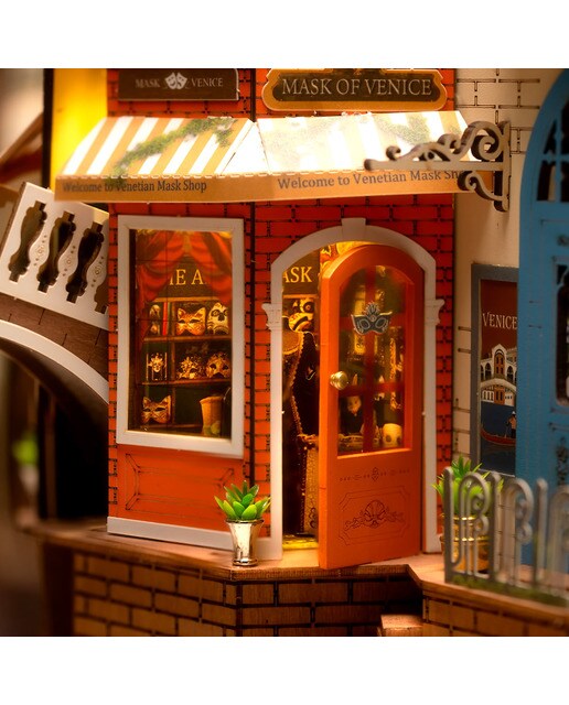 Maqueta de suporte para livros Rolife Romantic Venice 4