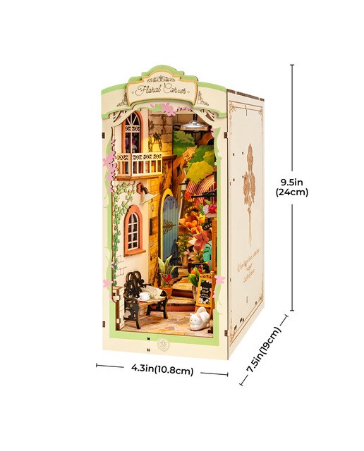 Maqueta de suporte para livros Rolife Floral Corner 3