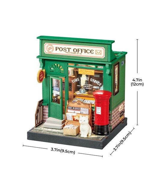Maqueta de casa em miniatura Rolife Century Post Office 3