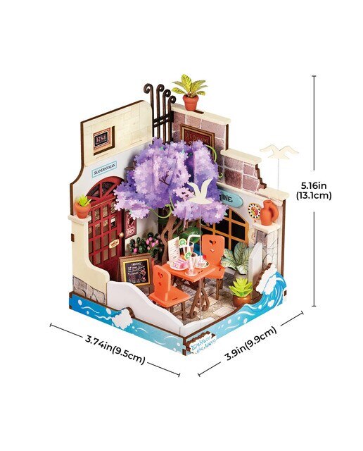 Maqueta de casa em miniatura Rolife Sea Holiday Restaurant 3