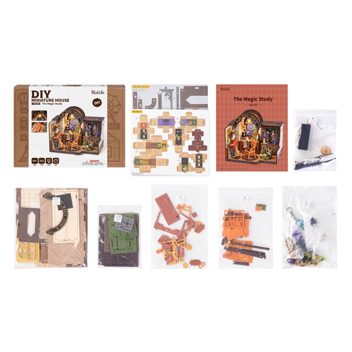 Maqueta de casa em miniatura Rolife The Magic Study 12