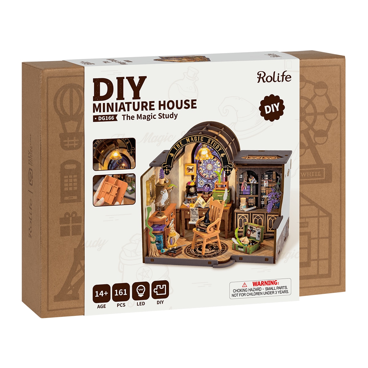 Maqueta de casa em miniatura Rolife The Magic Study 13