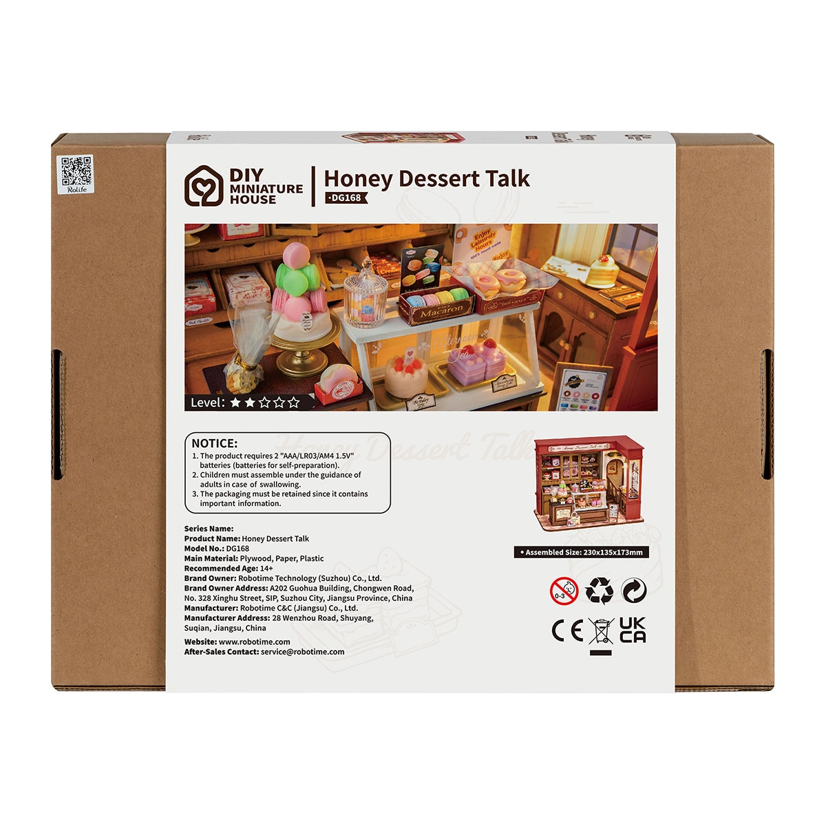 Maqueta de casa em miniatura Rolife Honey Dessert Talk 9