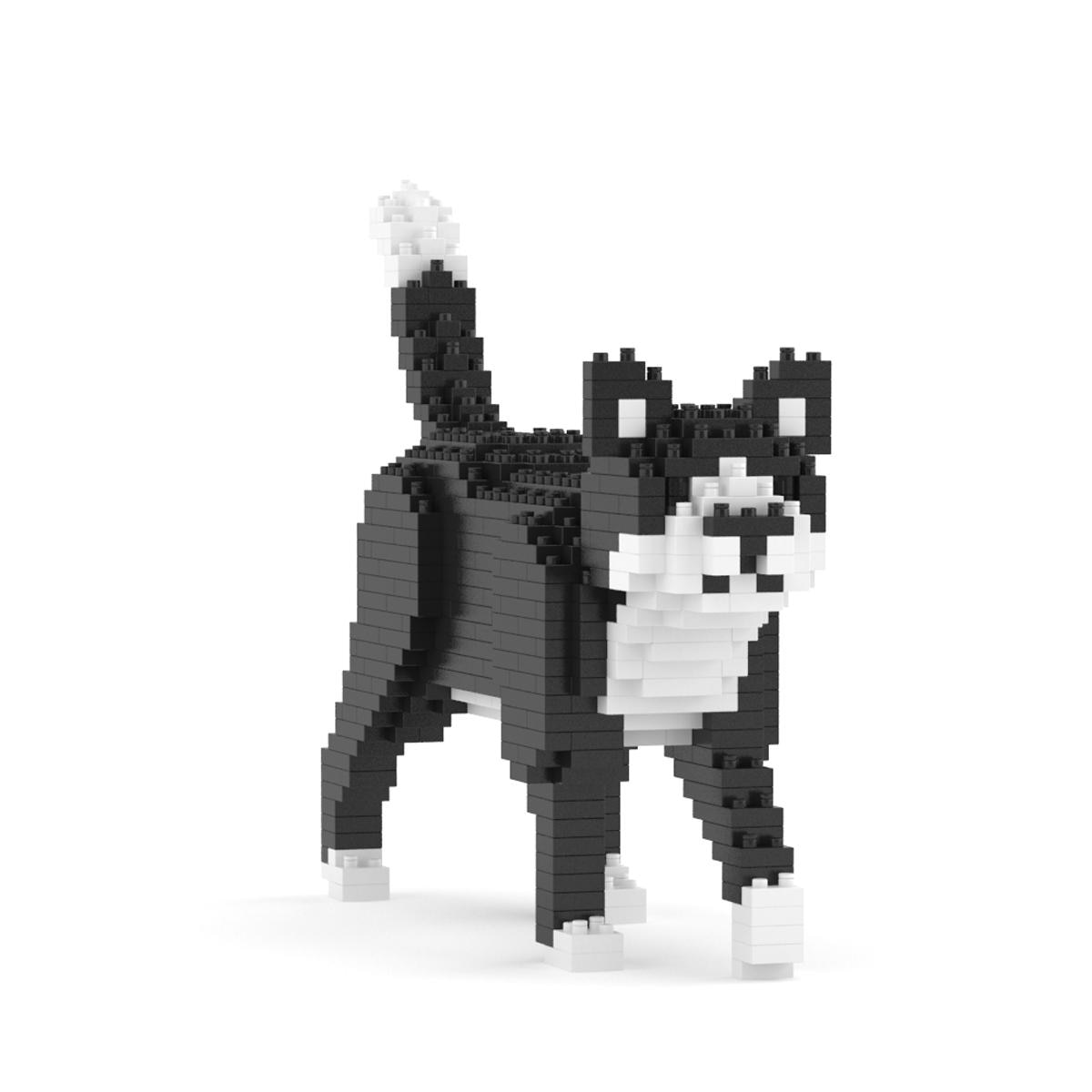 Blocos de construção Jekca Tuxedo Cat Mini 01S 2
