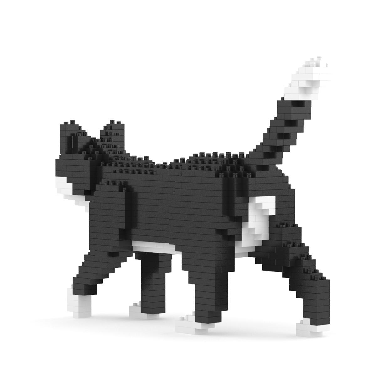 Blocos de construção Jekca Tuxedo Cat Mini 01S 3