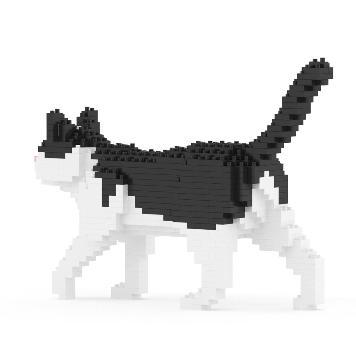 Blocos de construção Jekca Black and White Cat Mini 01S 3