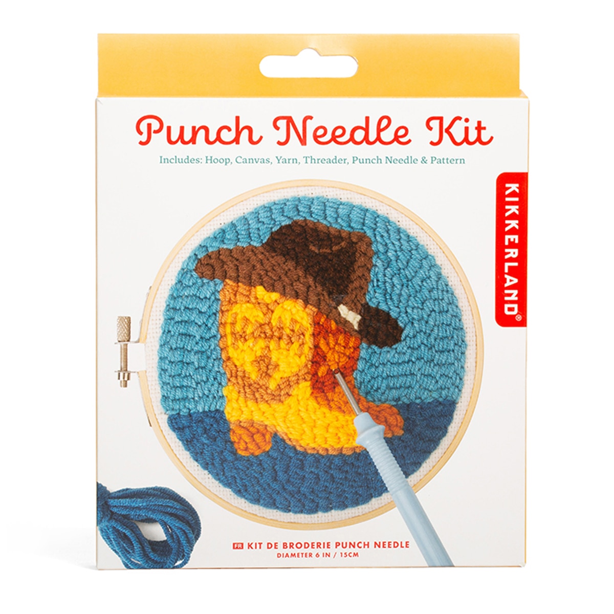 Kit de bordado com agulha de punção estilo western  Kikkerland 3