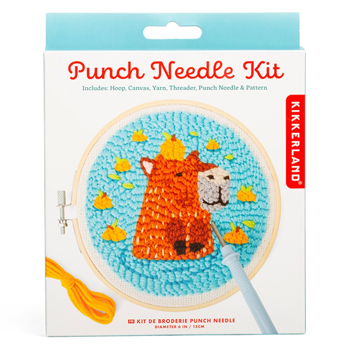 Kit de agulha de perfuração com desenho de capivara  Kikkerland 3