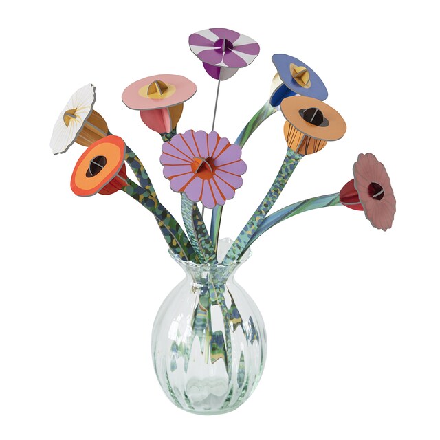 Imagem 0 de Ramos de flores 3D da Studio ROOF feitos de cartão reciclado