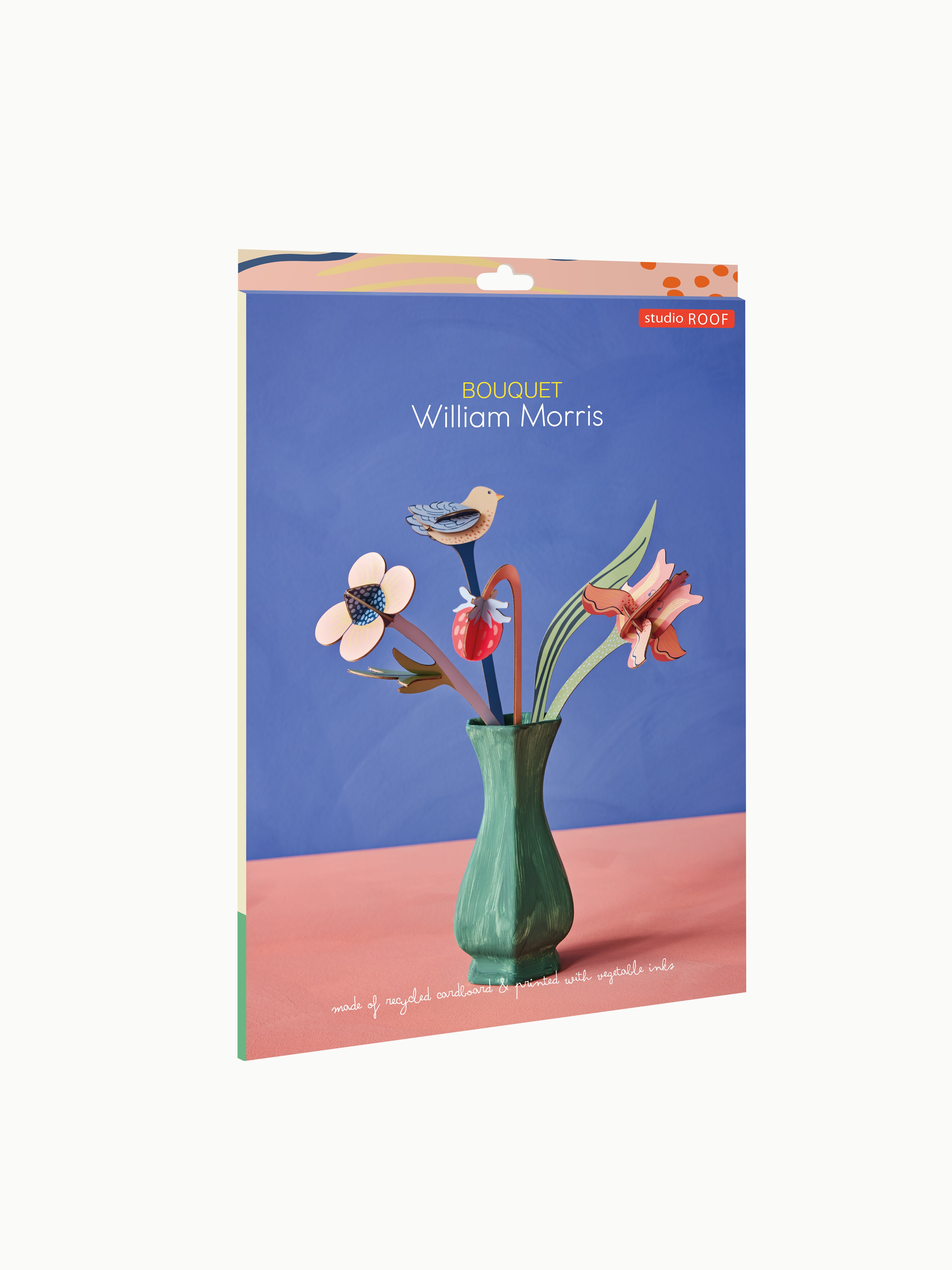 Ramos de flores 3D da Studio ROOF feitos de cartão reciclado 3