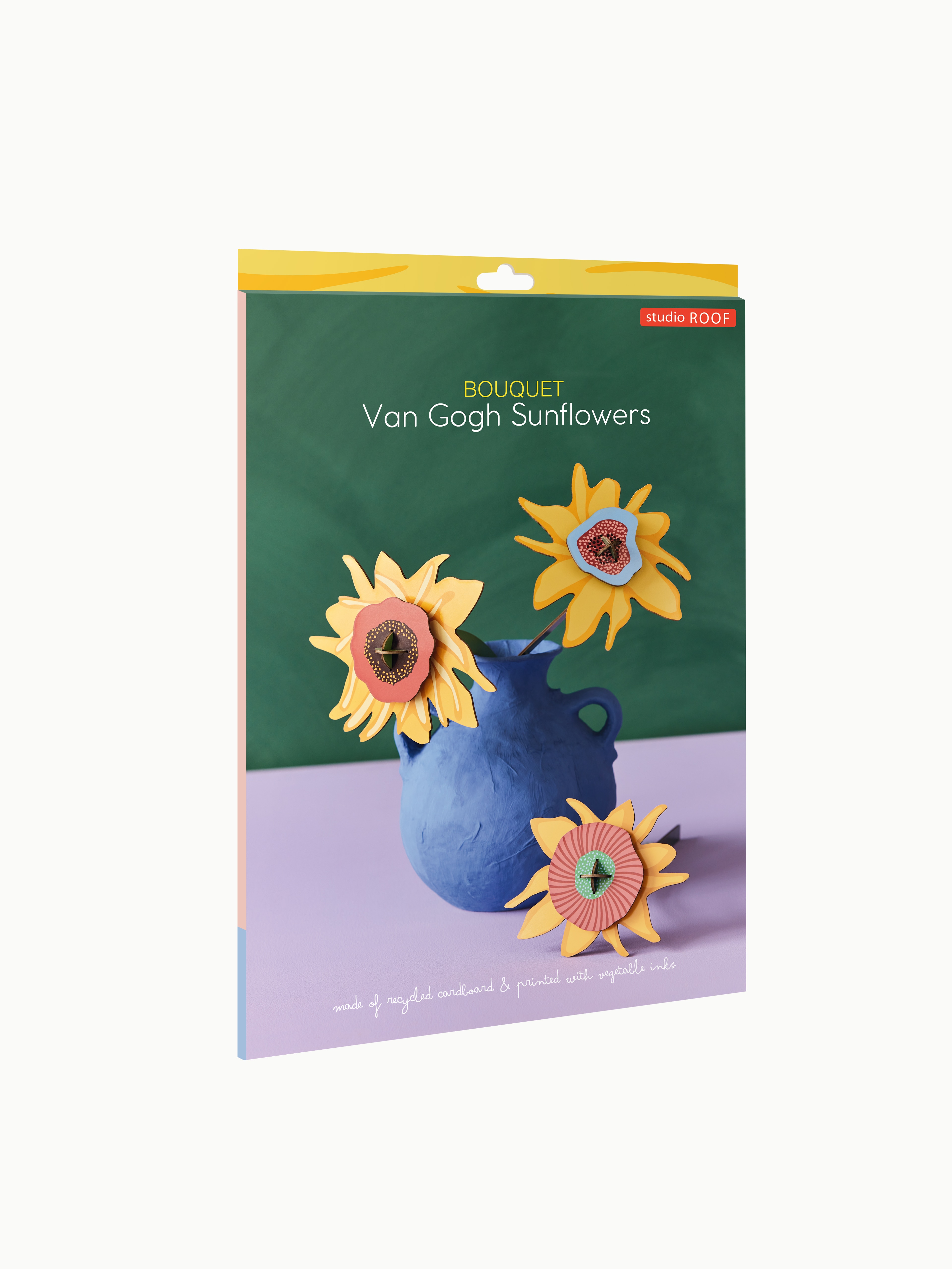 Ramos de flores 3D da Studio ROOF feitos de cartão reciclado 3