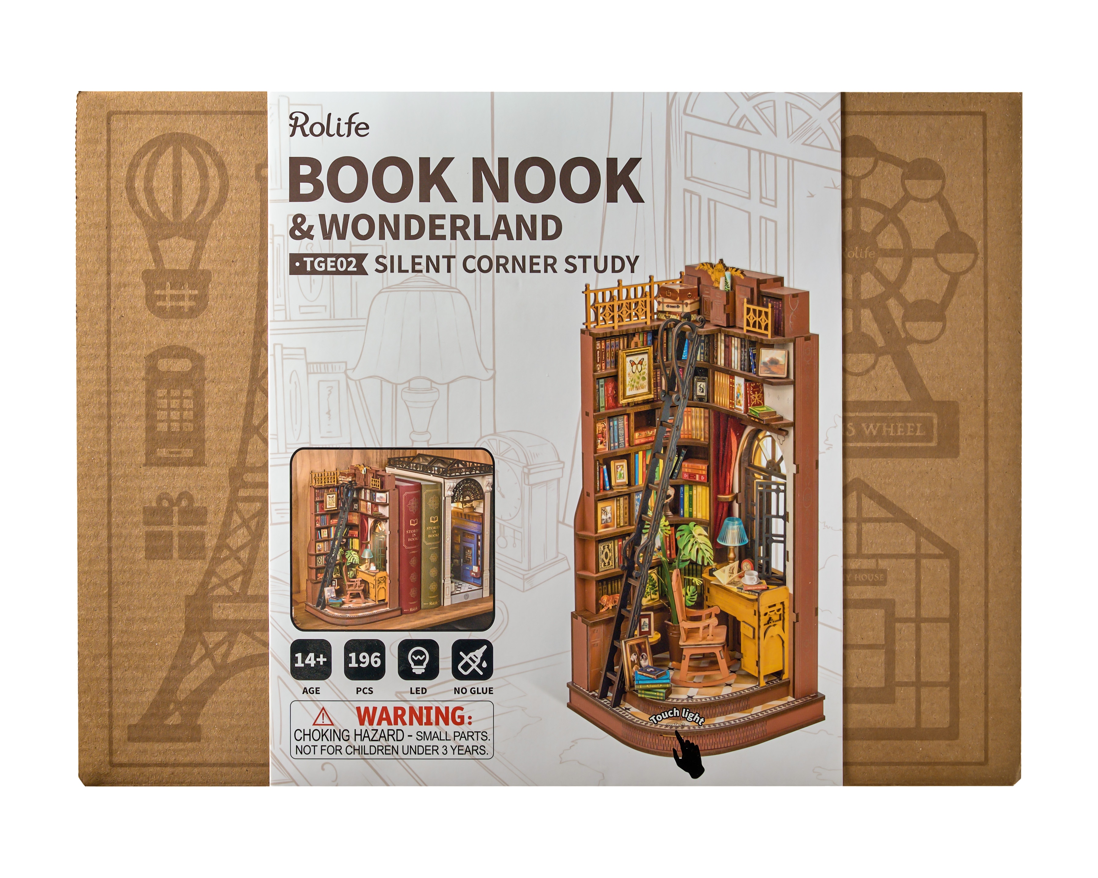Modelo de Madeira Rolife Silent Corner Study 4