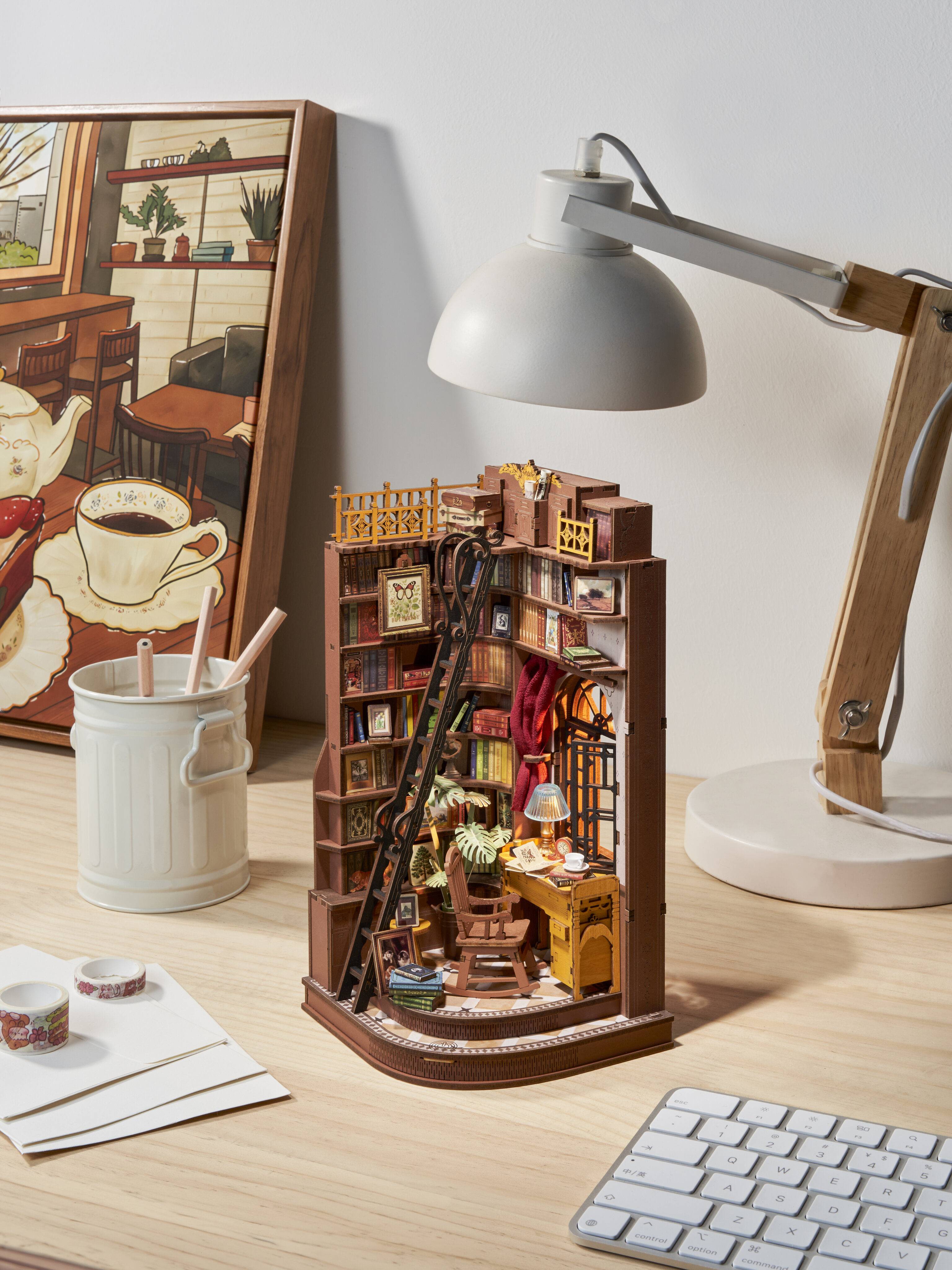 Modelo de Madeira Rolife Silent Corner Study 18