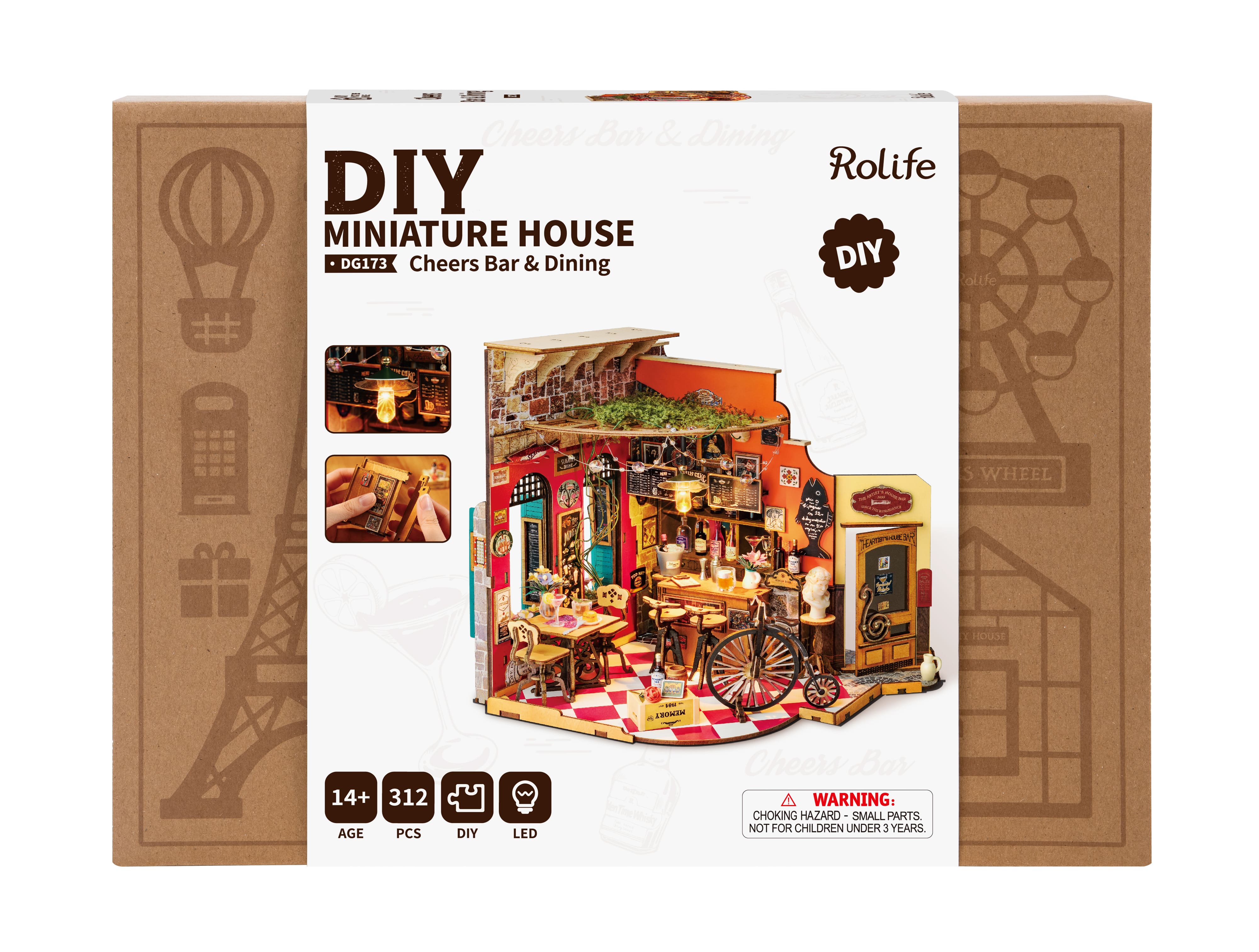 Modelo de Madeira Rolife Cheers Cheers Bar & Dining 12