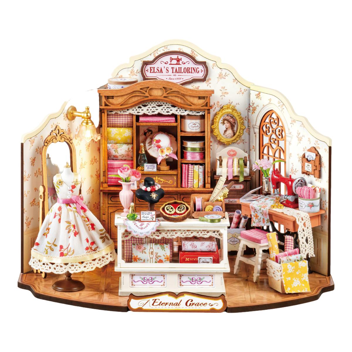 Imagen 1 de Maqueta de casa en miniatura Robotime Elsa's Tailoring