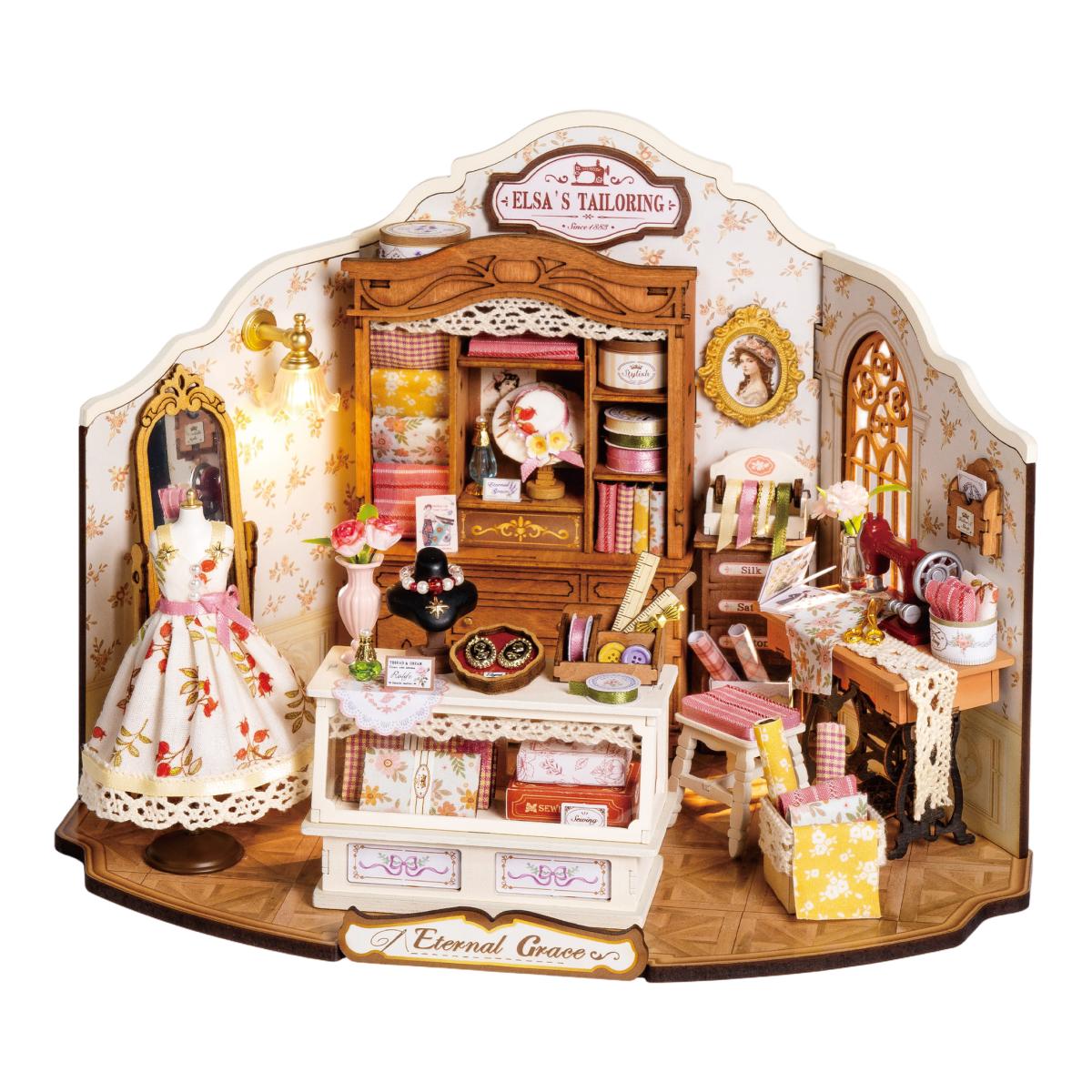 Imagen 2 de Maqueta de casa en miniatura Robotime Elsa's Tailoring
