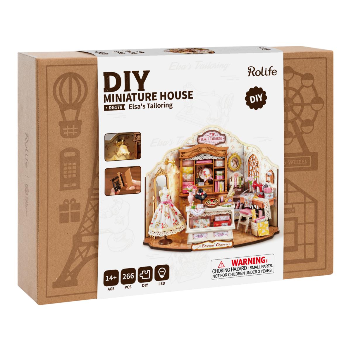 Imagen 20 de Maqueta de casa en miniatura Robotime Elsa's Tailoring