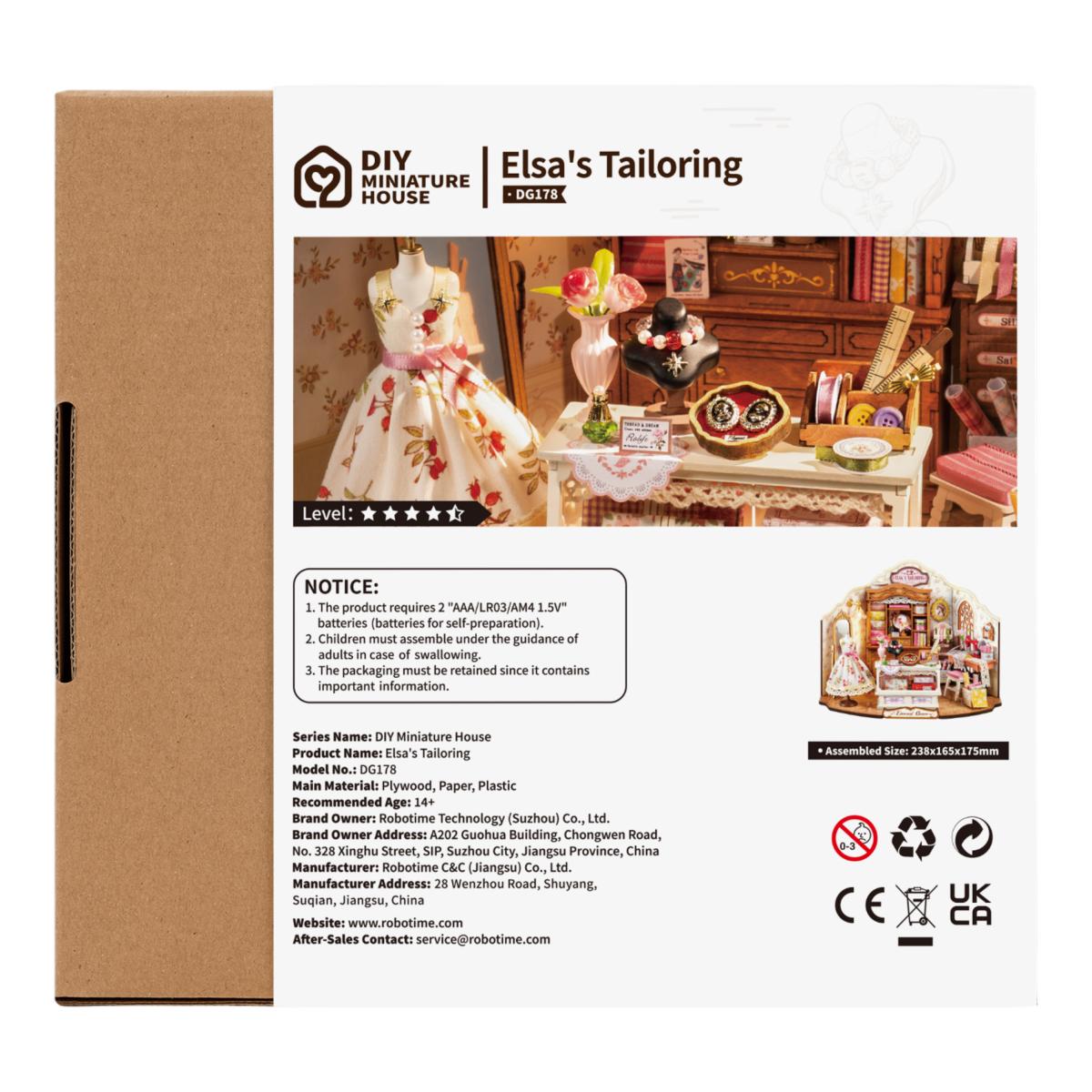 Imagen 22 de Maqueta de casa en miniatura Robotime Elsa's Tailoring
