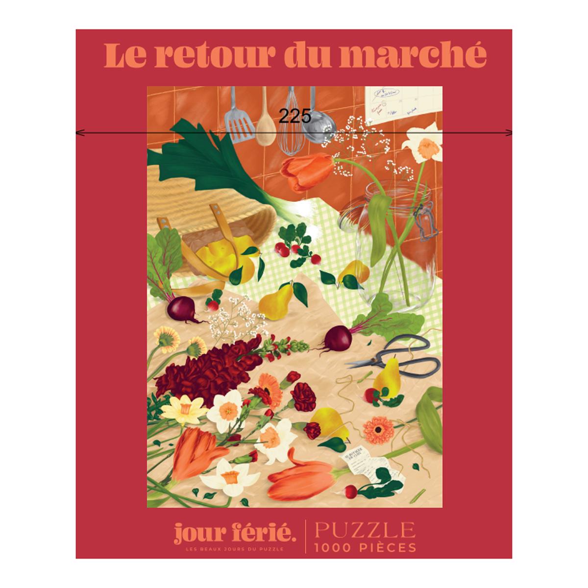 Imagen 0 de Puzzle 1000 piezas Jour férié Le retour du marché
