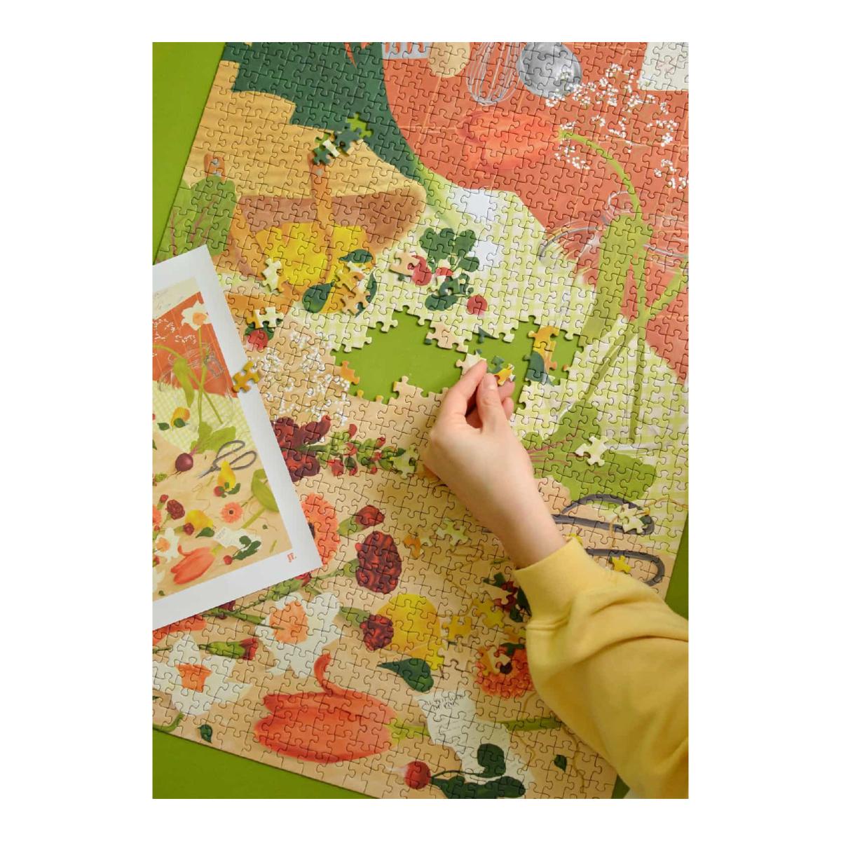 Puzzle 1000 piezas Jour férié Le retour du marché 4