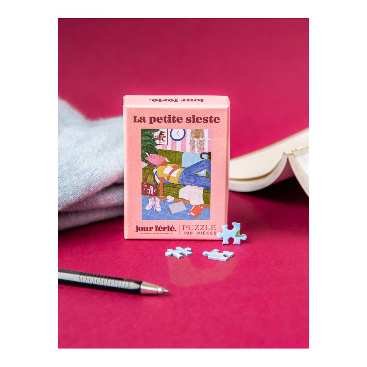 Mini puzzle 100 piezas Jour férié La petite sieste 3