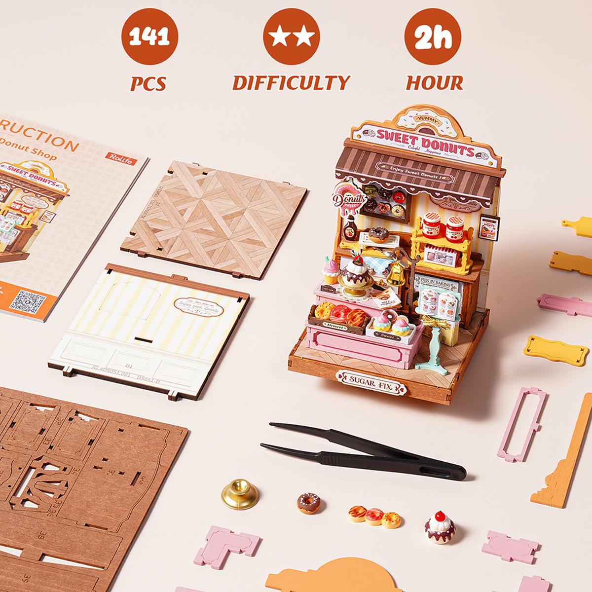 Imagen 4 de Maquetas de Madera Rolife Sweetie’s Donut Shop