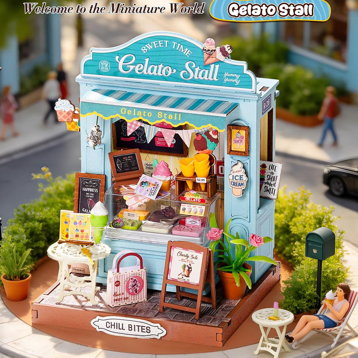 Imagen 3 de Maquetas de Madera Rolife Gelato Stall