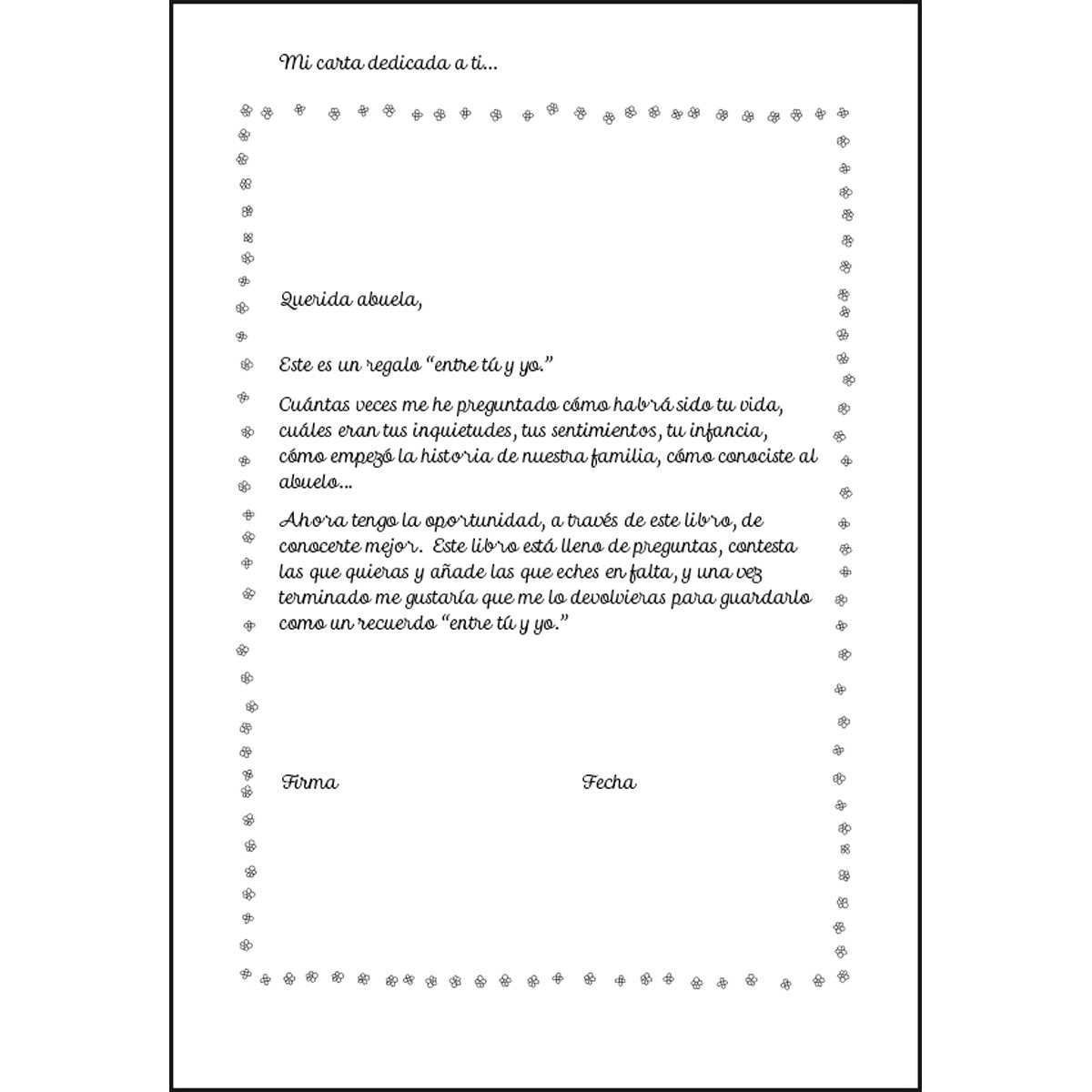 Livro Cuéntame tu Vida Querida abuela, entre tú y yo 2