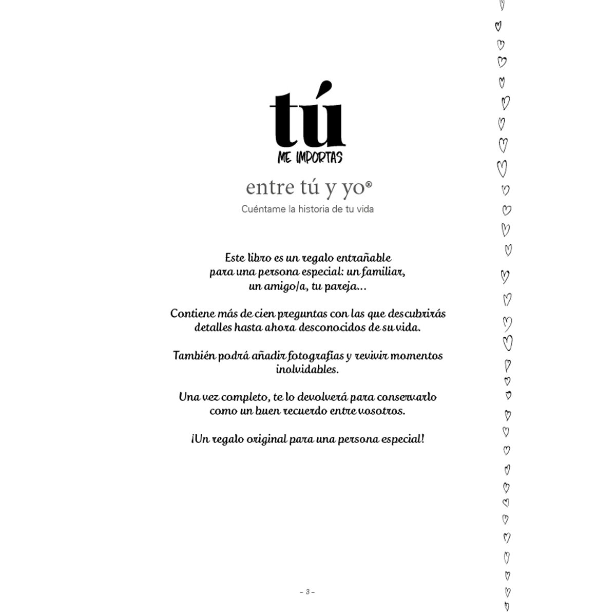 Livro Cuéntame Tú Vida Tú Me Importas, Entre Tú y Yo 2