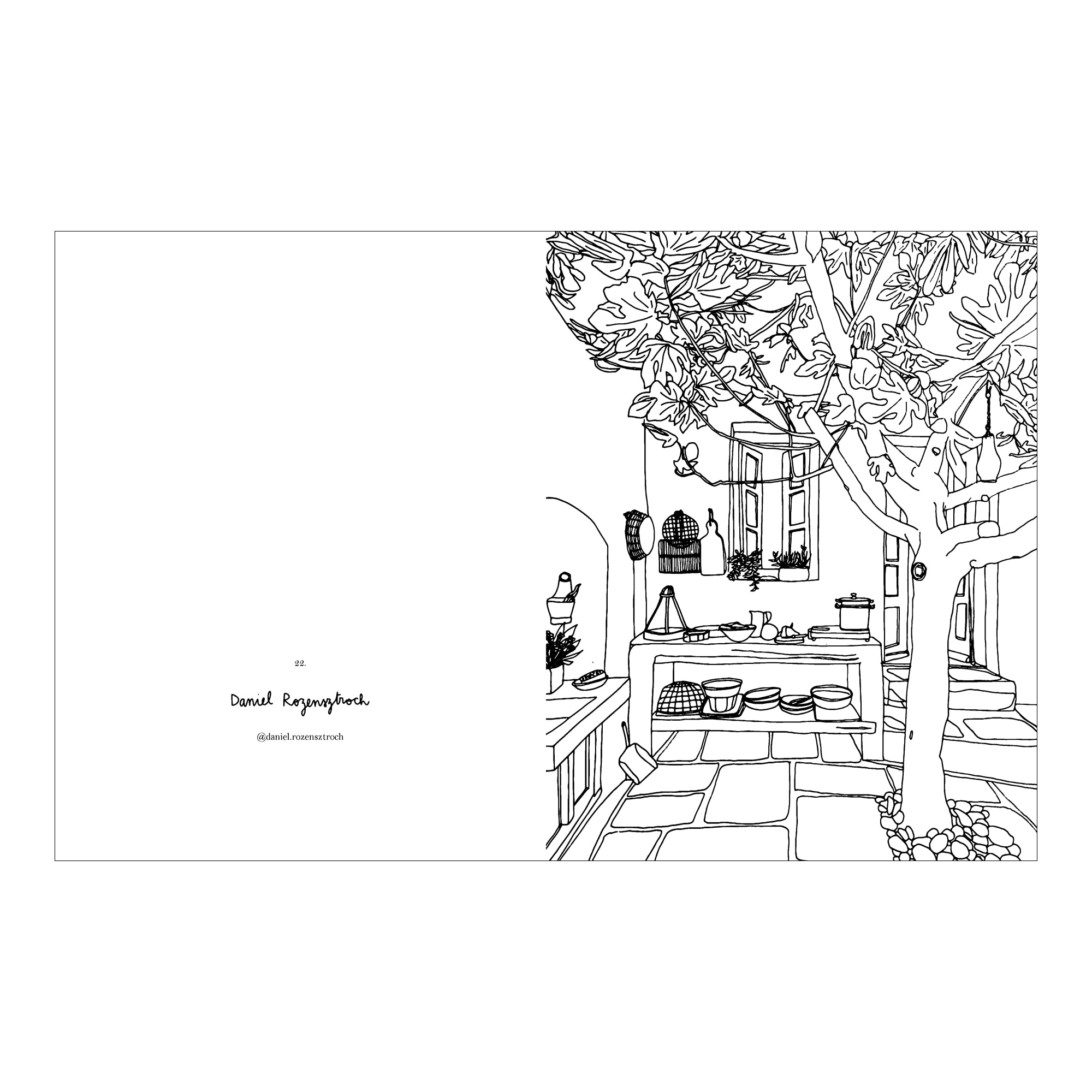 Livro Interiores para colorir Cinco Tintas 6