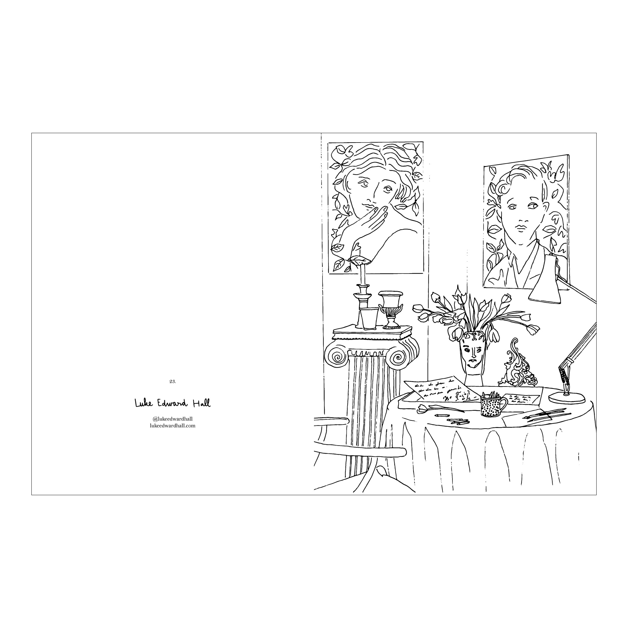 Livro Interiores para colorir Cinco Tintas 7