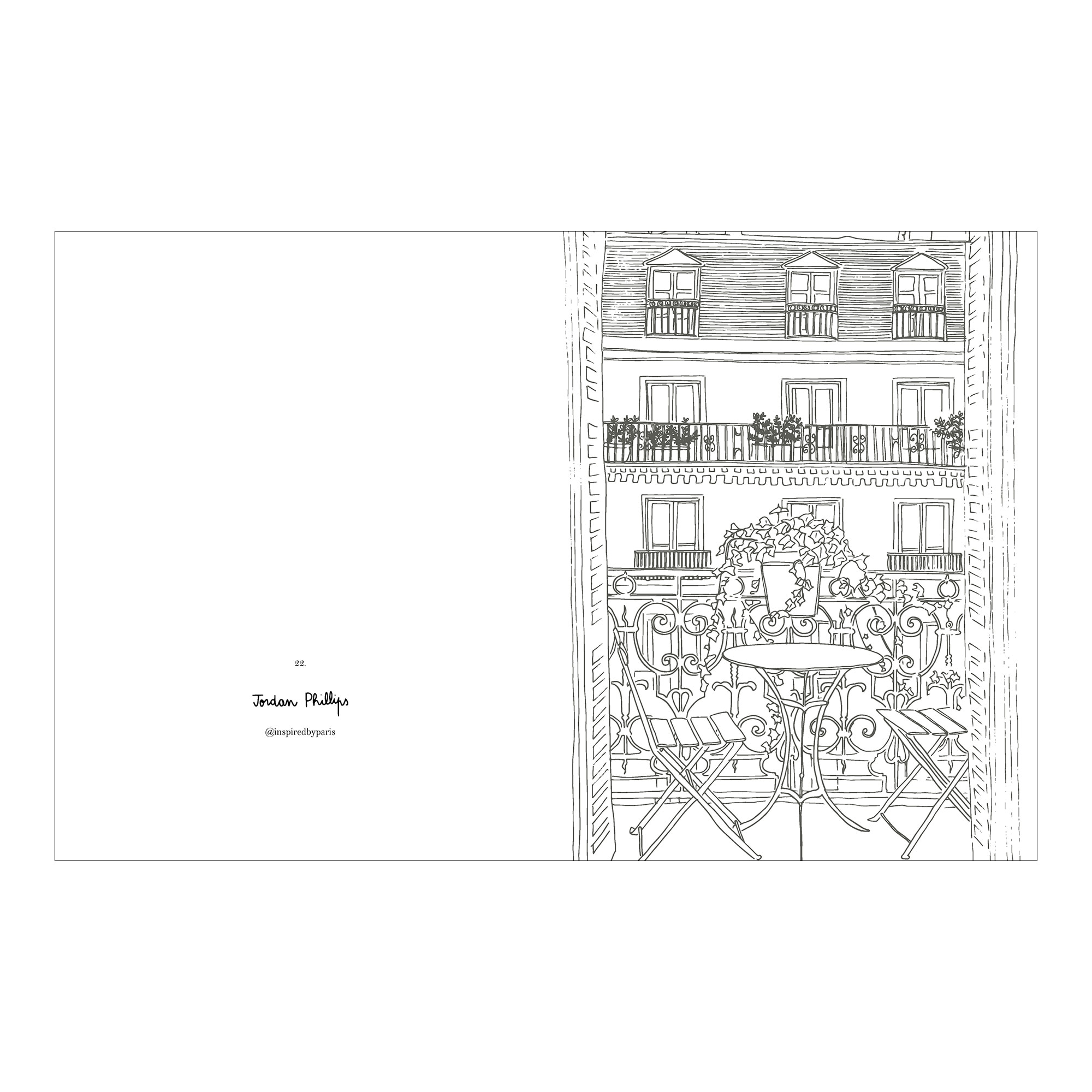Livro Paris para colorir Cinco Tintas 5