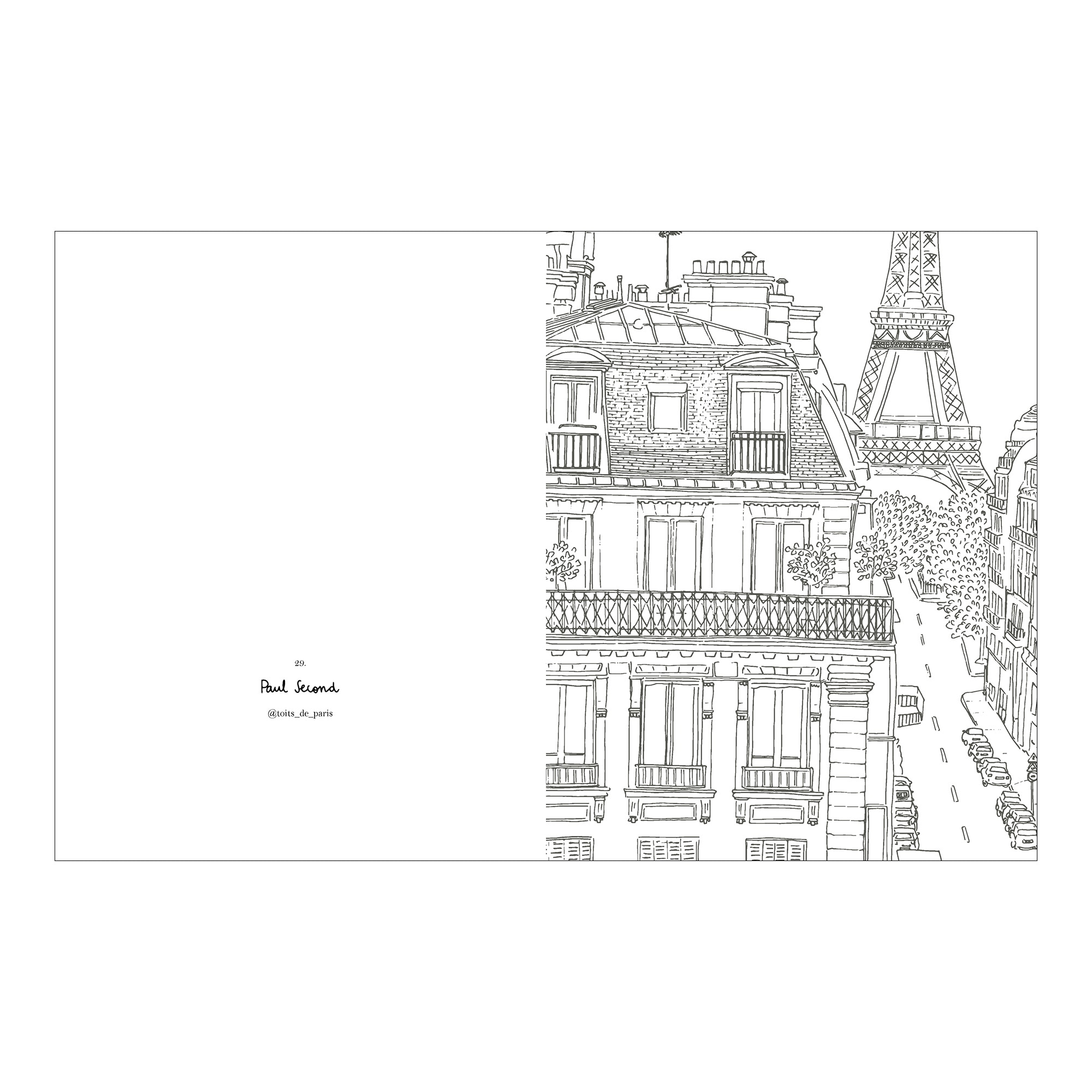 Livro Paris para colorir Cinco Tintas 6
