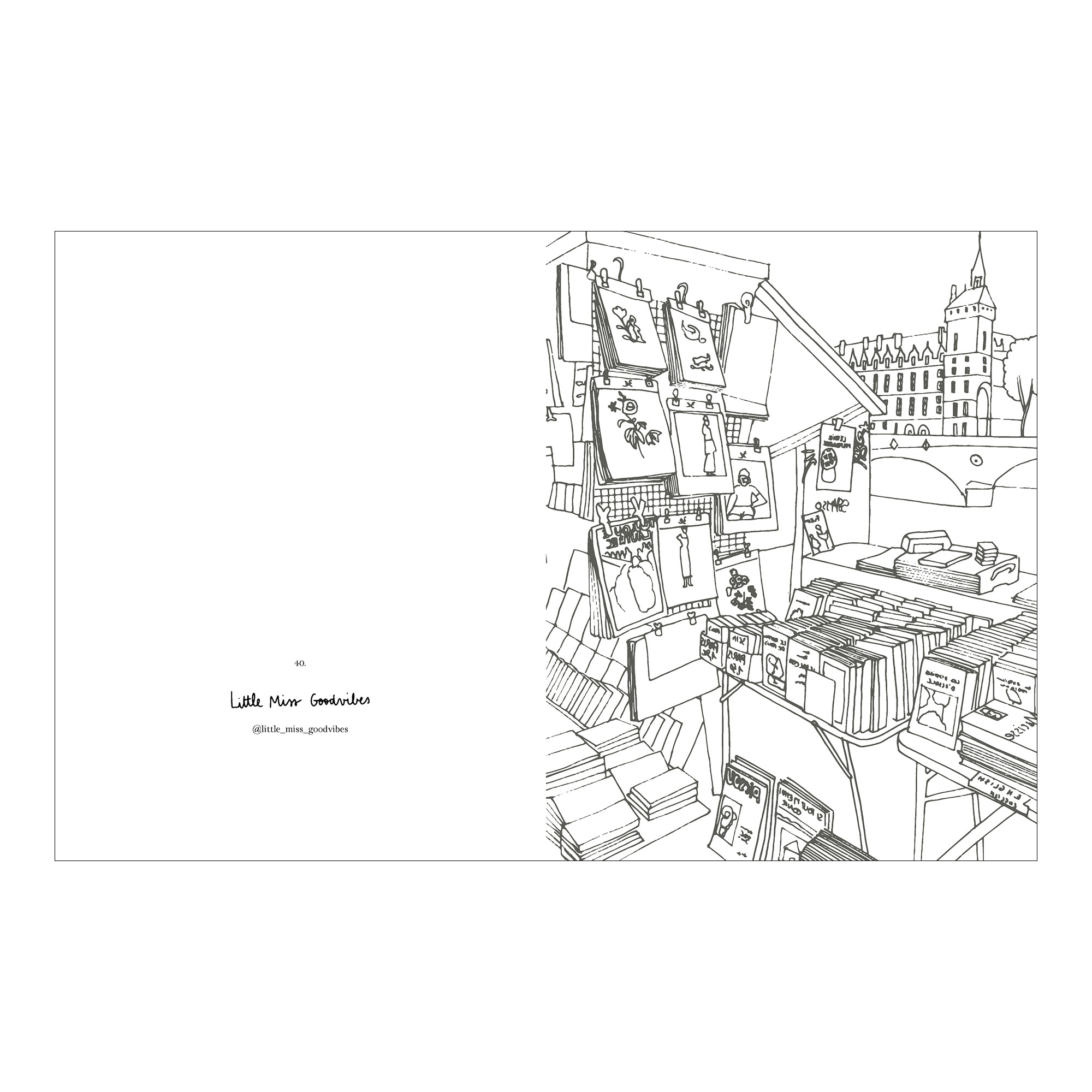 Livro Paris para colorir Cinco Tintas 8