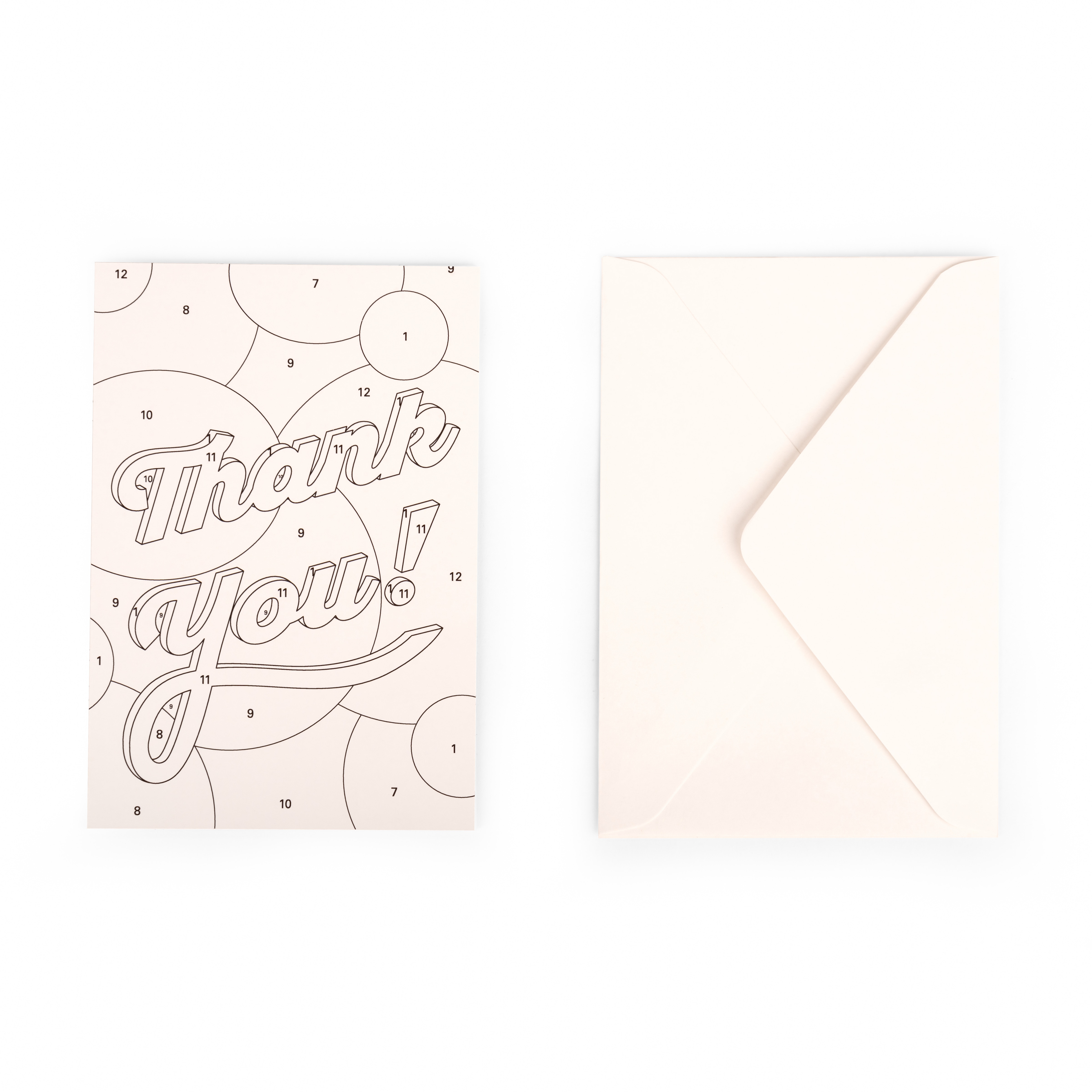 Cartões de felicitações Kikkerland para pintar 3