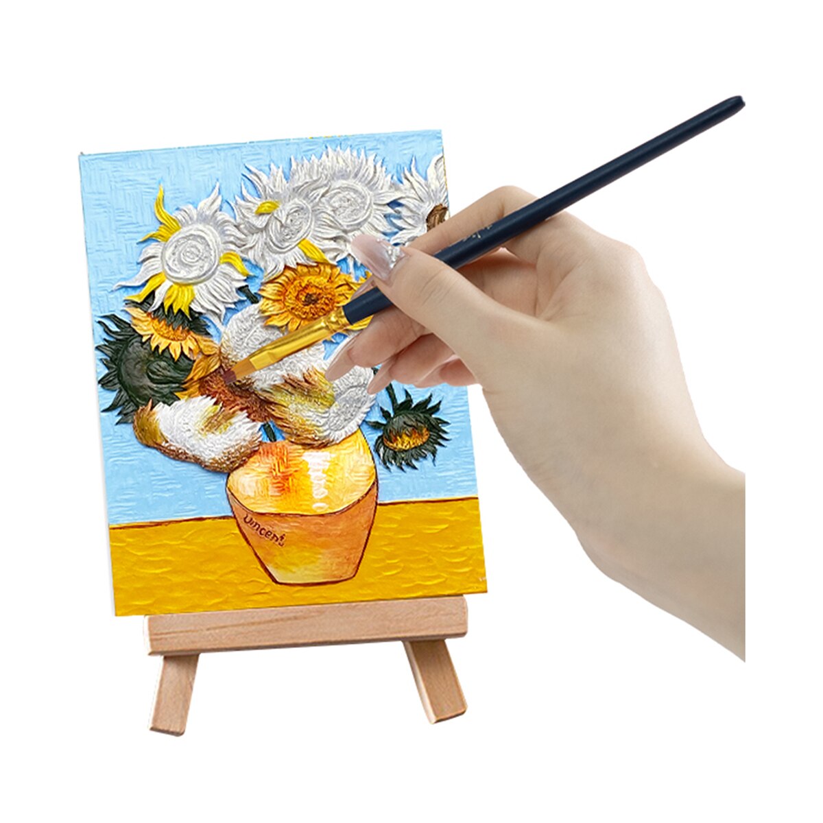 Pintura Em Relevo de Girassóis Madnesstoys 1