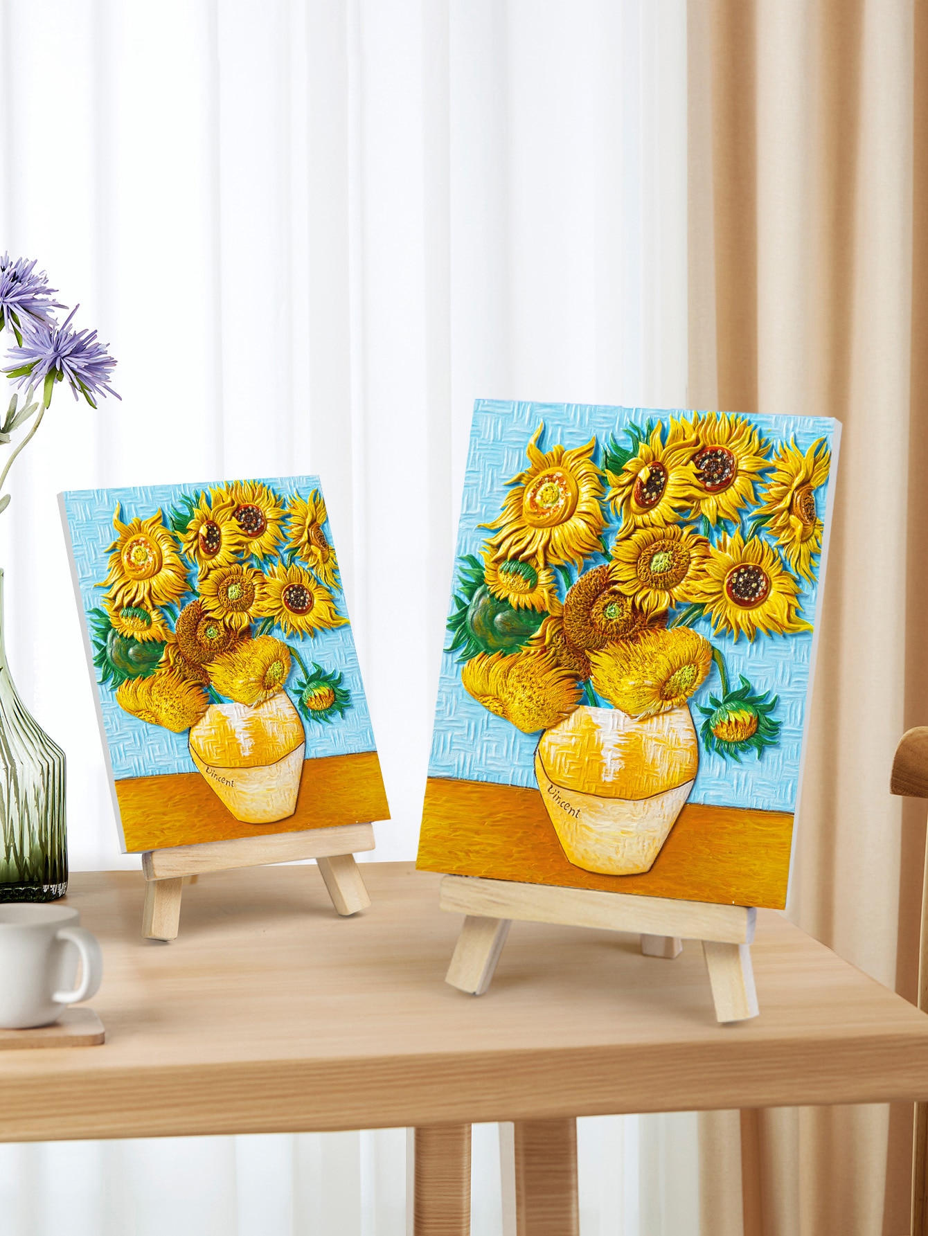 Pintura Em Relevo de Girassóis Madnesstoys 2