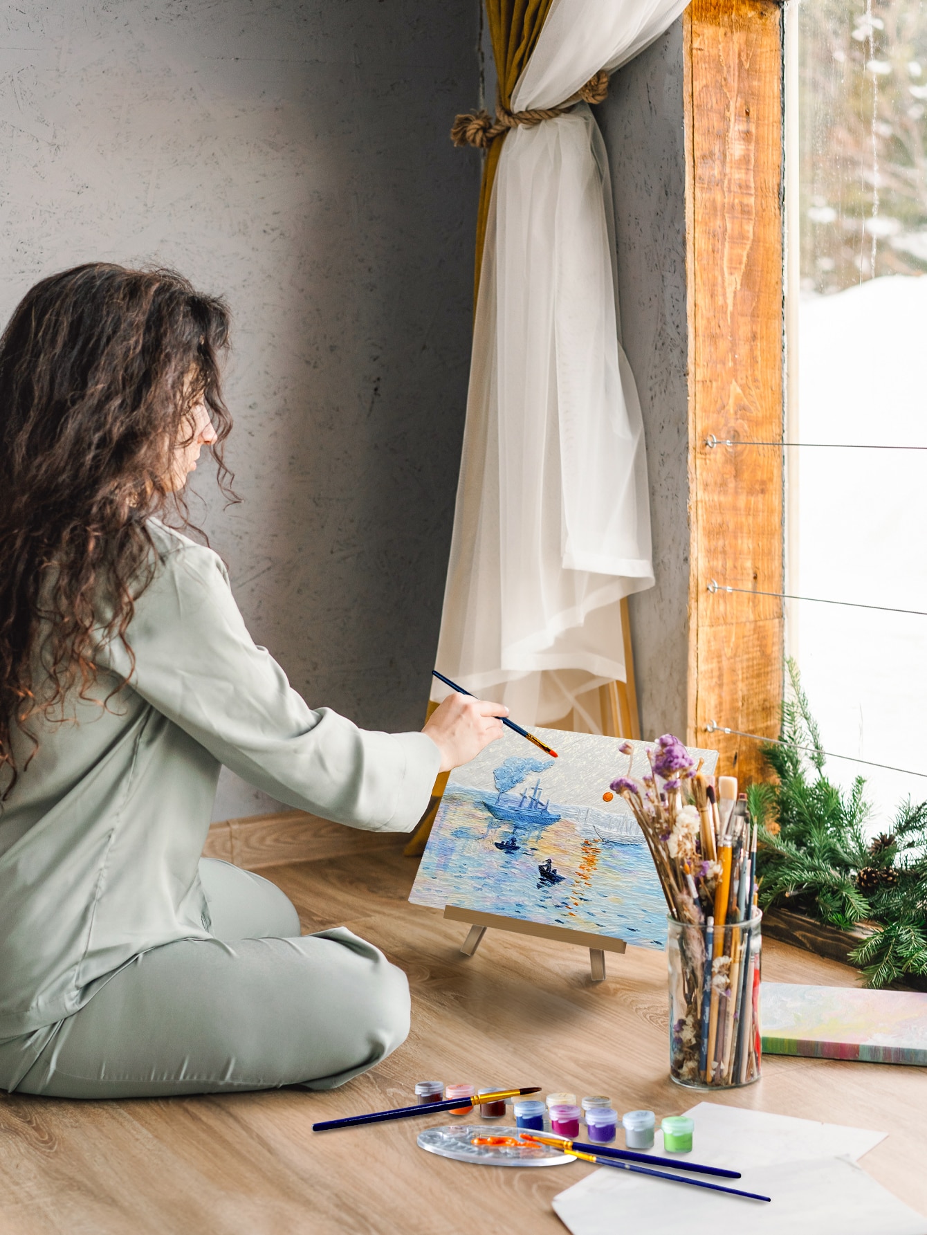 Pintura em relevo Madnesstoys Sunrise 4