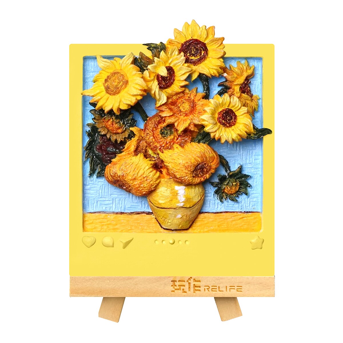 Pintura Em Relevo de Girassóis Madnesstoys 1