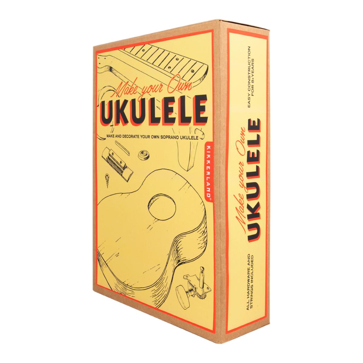 Ukelele DIY de madera Kikkerland 4