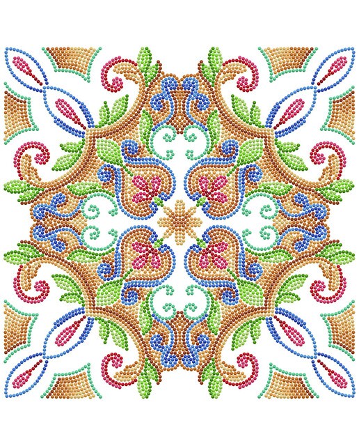 Quadro de Pintura com Diamantes Diamond Dotz Portugese Tile 3