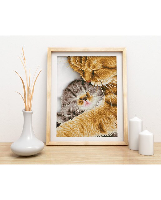 Quadro de Pintura com Diamantes Diamond Dotz Tender Moment 4