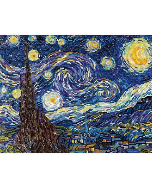 Imagem 0 de Quadro de Pintura com Diamantes Diamond Dotz Starry Night de Van Gogh