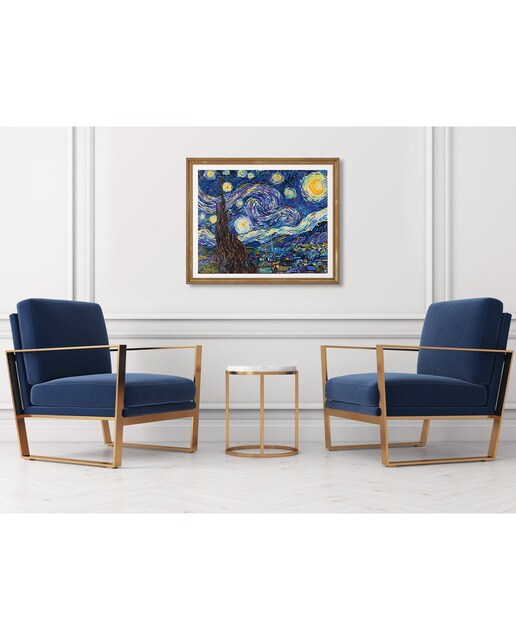 Quadro de Pintura com Diamantes Diamond Dotz Starry Night de Van Gogh 4